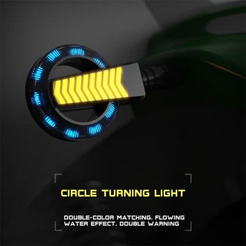 Motorcycle Turn Signal Signals Light LED Tail Flasher New Motorcycle Light 12V Round Water Turn Signal
