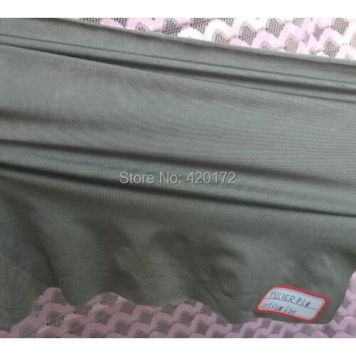 YSILVER83# Anti-radiation Silver fabric / Touch screen silver fabric / two-way stretch silver fabric