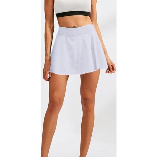 Harajuku Skirt Summer Mini Skirts Women Loose Fake Two-piece Anti-peeping Quick-drying Running Fitness Skirt Jupe Femme