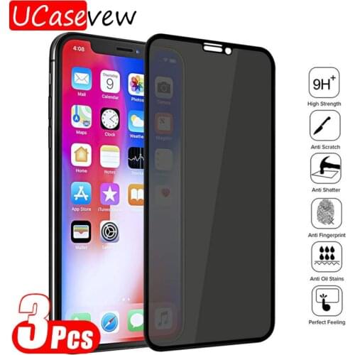 Magtim Private Screen Protector For iPhone 12 Mini 11 Pro Max XS XR Anti-spy Tempered Glass For iPhone 6s 7 8 Plus Privacy Glass