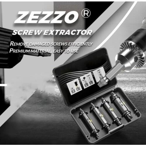 Screw Remover Towayer Screw Extractor Damaged Drill Bits Guide Set Broken Speed Out Easy Out Bolt Stud Stripped Tool Accessories