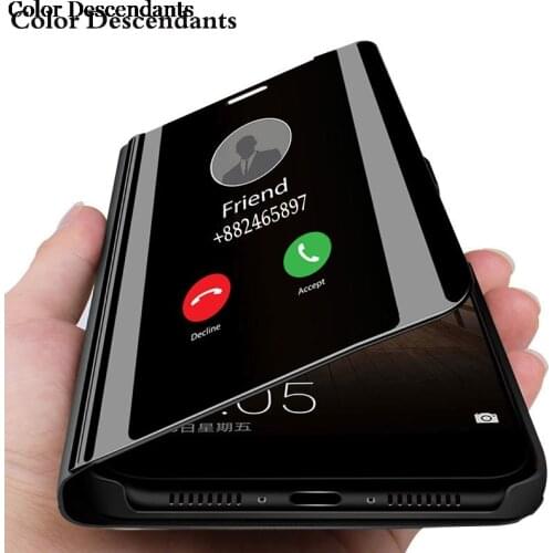 Mirror View Smart Flip Case For Samsung Galaxy S10 Plus Luxury original Magnetic fundas S 10 S10Plus SM G975F G975 Phone Cover