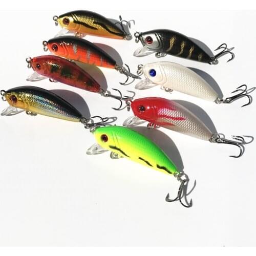 1 PCS Minnow Fishing Lure 40mm 3.5g Crankbait Hard Bait Topwater Artificial Wobbler Bass Japan Fly Fishing Accessories