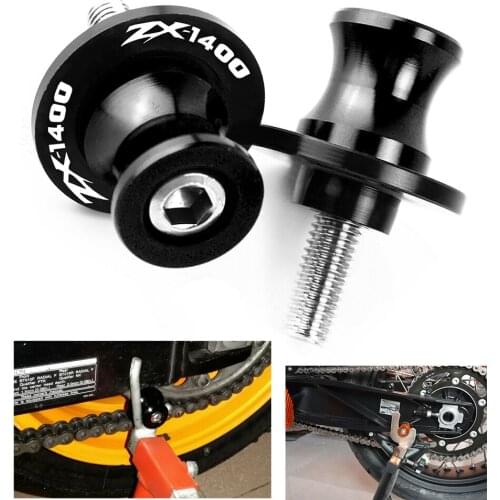 10M Motorcycle Accessories Swingarm Slider Spools M10 Stand Cover Screws For KAWASAKI ZZR1400 ZZR 1400 ZX1400 2006-2014 2013 12