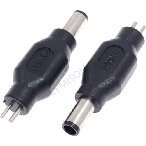 2 Pin DC Tip 19.5V Power Adapter Connector 2Pin 7.4x5.0mm Male Plug Jack Converter for DELL XPS Laptop Notebook PC Charger