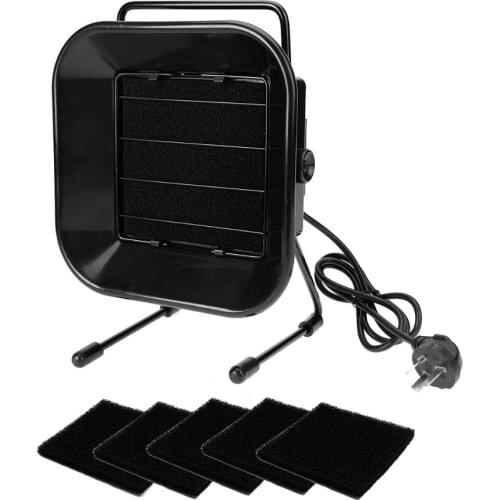 220V 493 Solder Smoke Absorber+5 Activated Carbon Filter Sponge ESD Fume Extractor For Soldering Iron Work Soldering Smoking Fan