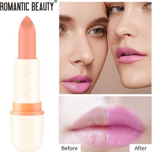 3 Color Temperature Color Changing Lip Balm Transparent Lipstick Moisturizing Tinted Crystal Jelly Lipstick Lip Care Makeup