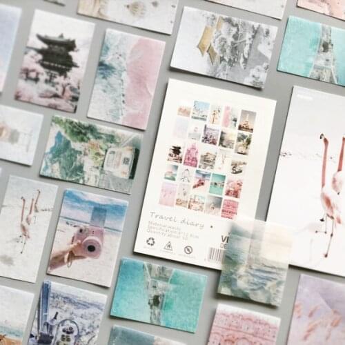 50 pcs/pack My Travel Journey Diary Washi Stckers Set DIY Sticker Diary Decorative Stationery Scrapbooking
