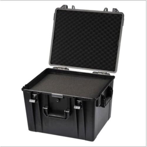 ABS waterproof Tool case toolbox Impact resistant sealed safety case equipment camera box with pre-cut foam strap High capacity