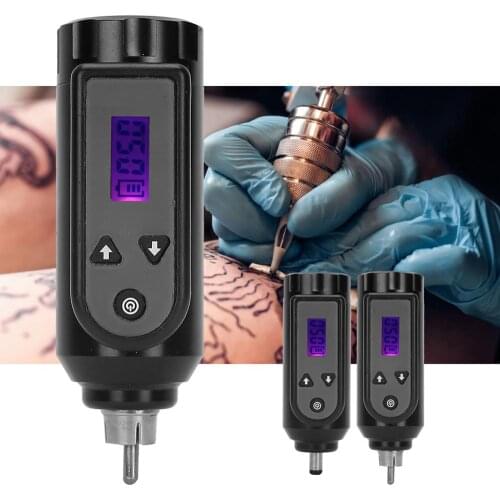 GHOST AXE Wireless Tattoo Power Supply LCD Display Large Capacity Tattoo Machine Battery RCA/ DC Interface Pro Tattoo Supplies