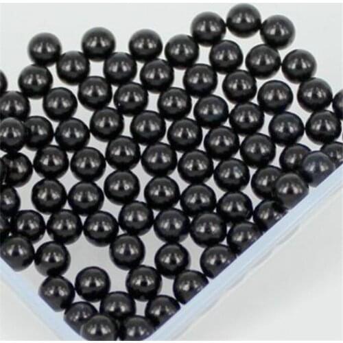 Loose 1.5mm-18mm Black Color No Holes Pearl Bead DIY Plastic Imitation Pearl Beads for Garment Hand Craft Art Decoration