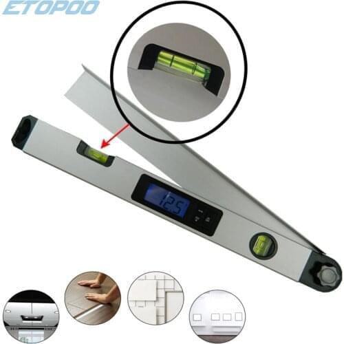 0-230 Degree Digital Protractor 400mm 16inch Range Finder Digital Angle Finder Level Digital Spirit Level Angle Finder Meter