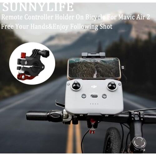 Mavic Air 2 Remote Controller Clamp Bicycle Bracket Holder Bike Clip Smart Phone Monitor Fix Mount Stand for DJI Mavic Air 2