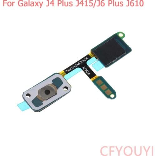 For Samsung Galaxy J4 Plus J415 / J6 Plus J610 J4+ J6+ Home Button Sensor Flex Cable Repair Part