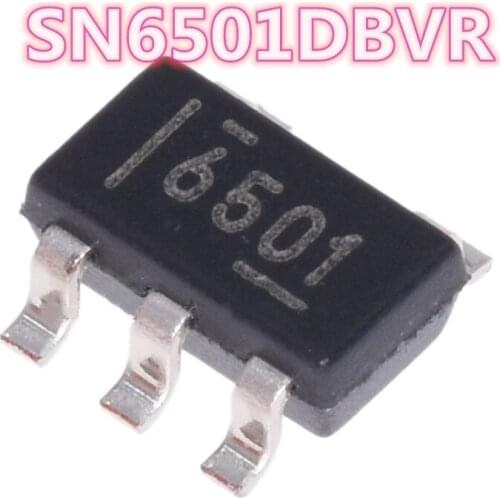 10PCS/LOT SN6501DBVR SN6501DBV SN6501 6501 SOT-23-5 350mA switching power supply IC chip New original Free shipping