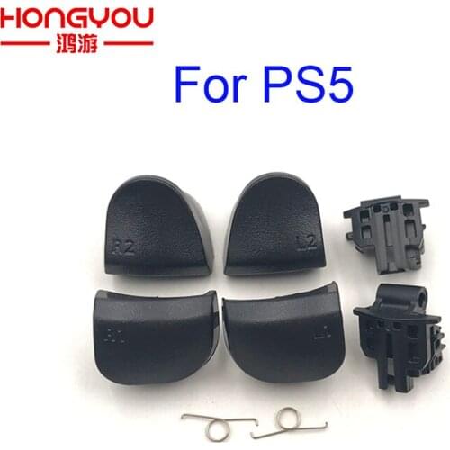 20pcs for Sony Playstation 5 PS5 controller L1 R1 L2 R2 trigger button kit for PS 5 with LR holder frame spring