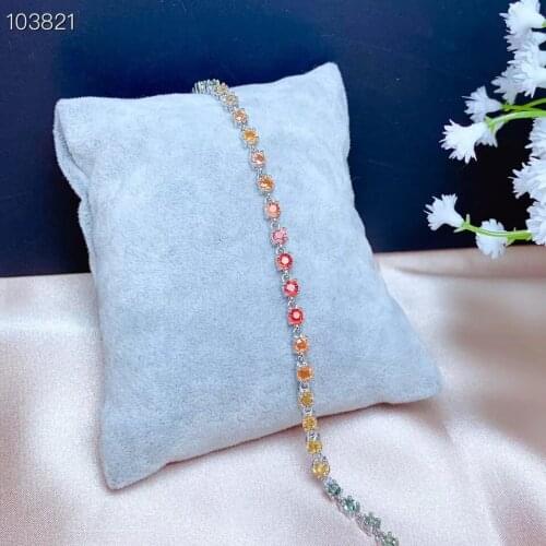 Best Gift Real Natural Sapphire Bracelet Natural And Real Sapphire Bracelet 925 sterling silver Fine jewelry Sapphire Bracelet