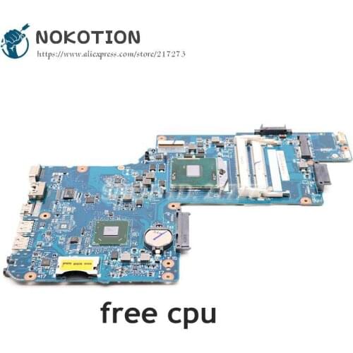NOKOTION H000050780 Laptop Motherboard For Toshiba Satellite C850 L850 Main Board SJTNV HM70 DDR3 Free cpu