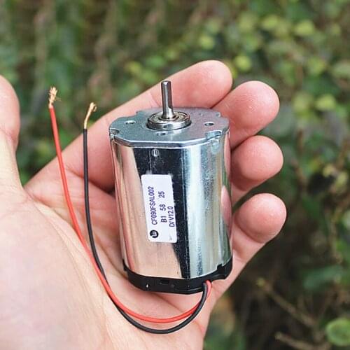 DC 12V 30 MA 3300 RPM Strong Magnetic Mini Motor High Speed Ball Bearing Electric Machinery With Brush