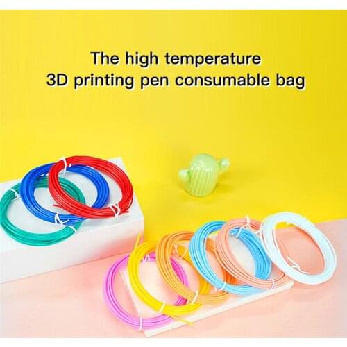 3D Printer Filaments PCL 5M rainbow colors 3D Printing Pen Plastic Threads Wire 1.75 mm Printer Consumables 3D Pen Filament PCL