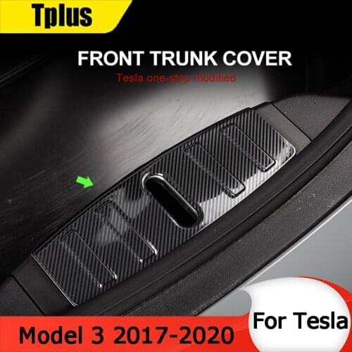 Tplus Front Trunk Lid for Tesla Model 3 Carbon Fiber Multi-Color Optional Model Three Car Guard Plate Accessories