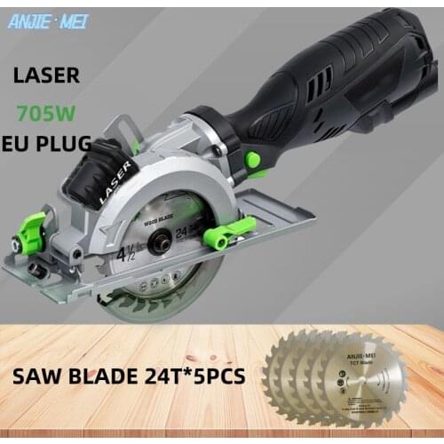 Bodewtech BTC02 Electric Mini Circular Saw, 705W 3500RPM Circular Wood Saw, Cutting: 42,8mm