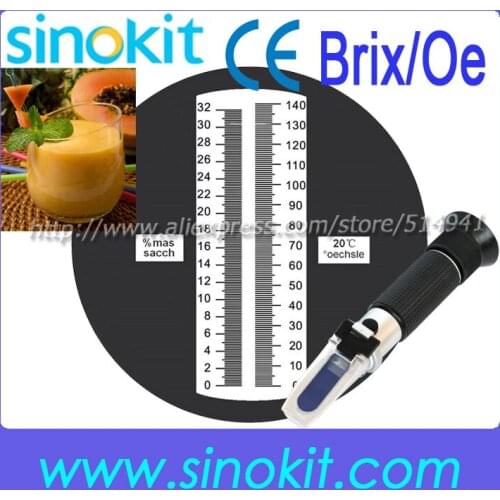 Professional have CE Certification Brix / Wine /Oe Refractometer RHB-32DATC