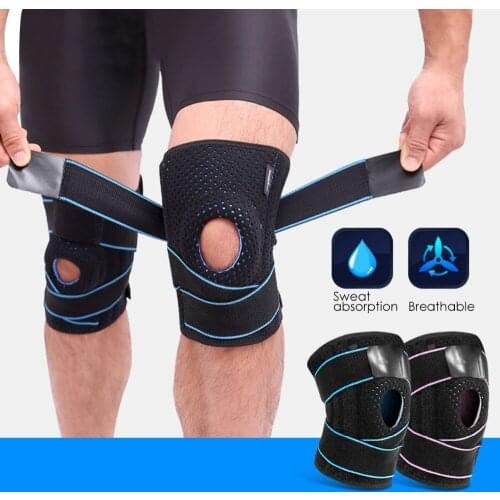 Adjustable Strap Sports Patella Ligaments Pad Guard Protector Sports Foam Anti-Slip Stabilising Brace Knee Belt For Fitness Room