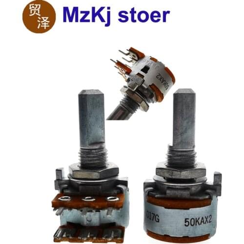 1PCS Japan ALPS RK16 20MM Rotary Potentiometer 50K 50KAX2 Audio Volume Control Pot New Original WH148