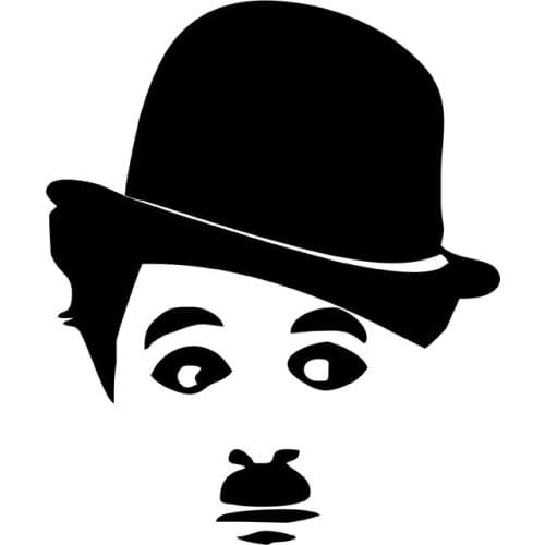 MIGNATIS - Charli Chaplin Funny Fun Face Sticker Paste Mural Art Decal For Car Window Loptop Decoration Vinyl Stickers Waterproo