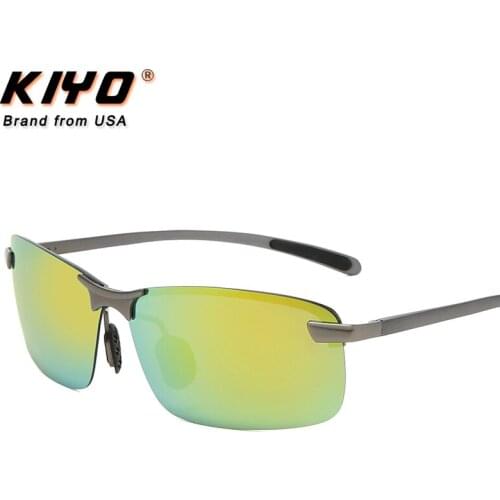 KIYO Brand 2020 New Men Square Polarized Sunglasses Aluminum and Magnesium Classic Sun Glasses UV400 Driving Eyewear 3847