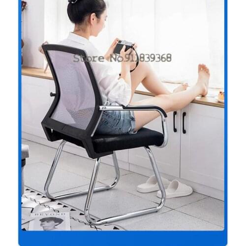 Computer chair backrest home student study sedentary desk chair bedroom office chair armrest seat comfortable chair