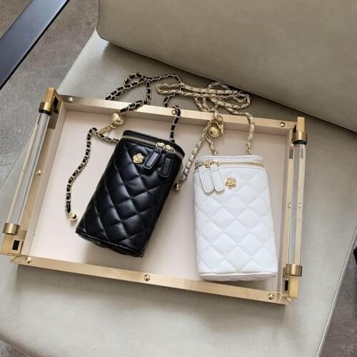 Bag design 2020 new fashion Rhombie chain sidebag Korean version of all womens mobile phone bag