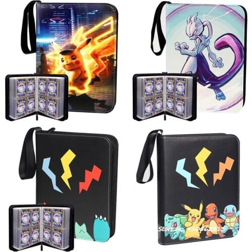 TOMY 50pcs Capacity Pokemon TCG card storage bag Pokemones game Pokmon card storage box Top Loaded List Toys