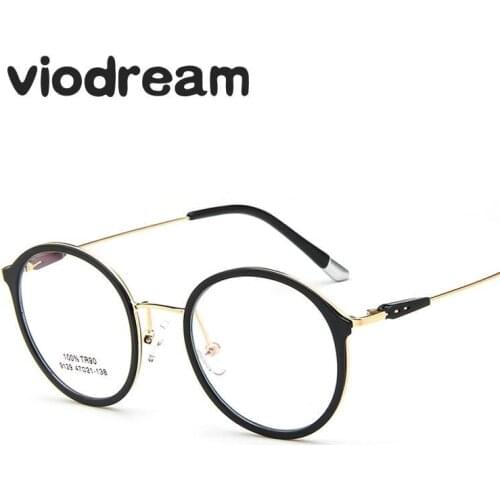 Viodream Plastic Titanium Tr90 Korean Fashion Super Light Round Retro Glasses Eyeglass Optical Glasses Frame Oculos De Grau