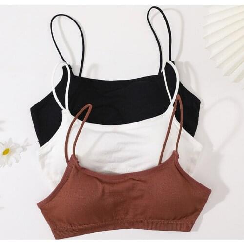 Women Low Back Bra Top Push Up Bras Seamless Bra Underwear Thin Strap Bandeau Sexy Lingerie Female Backless Bralette Top