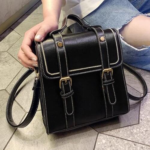 Chuwanglin Women Backpack PU Leather bag pack Fashion school Backpacks Female Mochila Feminine Casual Small Vintage Bag 6281026