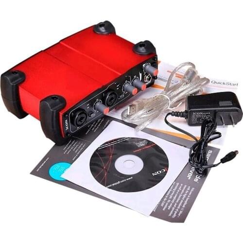 ICON Utrack sound card 4-In/4-Out Supports DirectSound WDM and ASIO GIGA studio for Professional recording Network