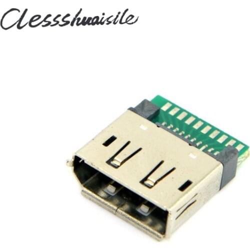 10pcs DP Displayport 1.2 Female Socket Receptacle Board Mount Solder Type with PCB for HDTV DIY Cable
