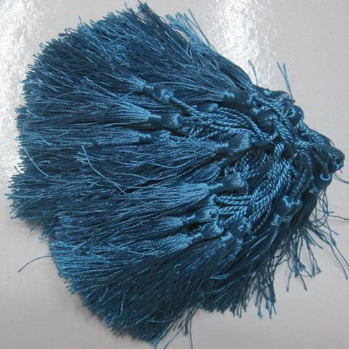 100pcs/lot wholesale blue polyester Charm tassel for home decore curtain fitting bookmark curtains 020001013
