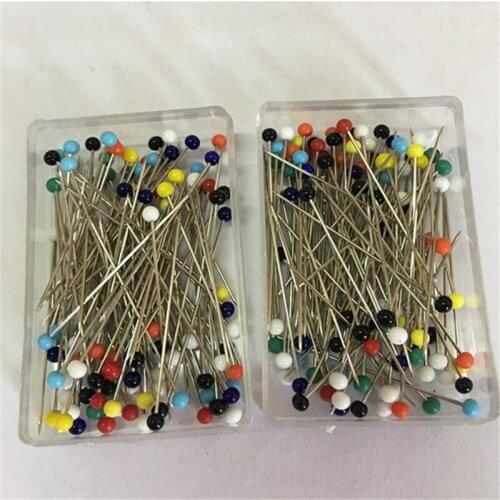 100pcs Florists Sewing Pins DIY Decoration Crafts Mix Color Round Head Clothing Pin Dressmaking Wedding Corsage