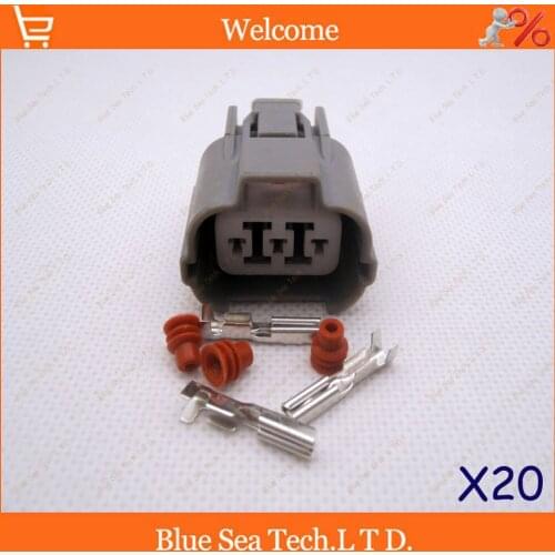 20 sets female 3 Pin/way auto speed sensor/Headlight height adjustment motor socket,auto waterproof electrical plug for Honda