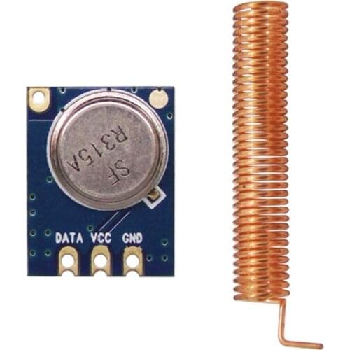 20pcs Low Cost ASK Long Distance Wireless RF Transmitter Module in 433MHz STX882+ spring antenna TX Module