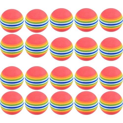 20Pcs Golf Balls EVA Golf Training Balls Golf Practice Balls Soft Balls for Golf Practice Indoor Outdoor