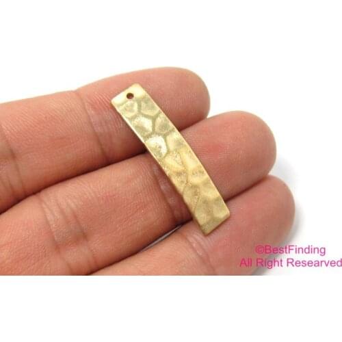 30pcs Brass charms 32x10mm Raw brass Rectangle Geometric findings pendant-R060