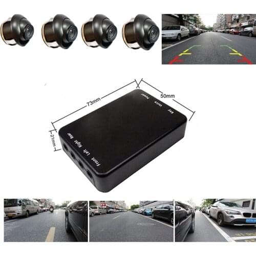 4 Channels Video Control Car Image Switch Combiner Box For Front Rear Right Left View 4 Cameras Parking Assistance System