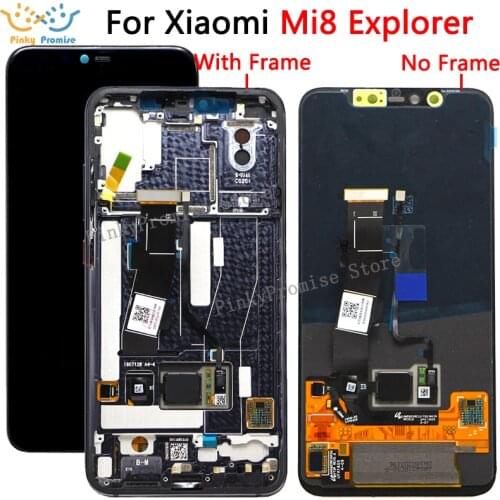 6.21'' For Xiaomi Mi 8 Pro LCD Display Touch Screen Digitizer with frame Assembly Replacement + Tools For Mi 8 Explorer