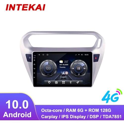9"Android 10.0 Car Radio GPS Navigation autoradio multimedia player for peugeot 301 citroen elysee 2014-2018 head unit stereo