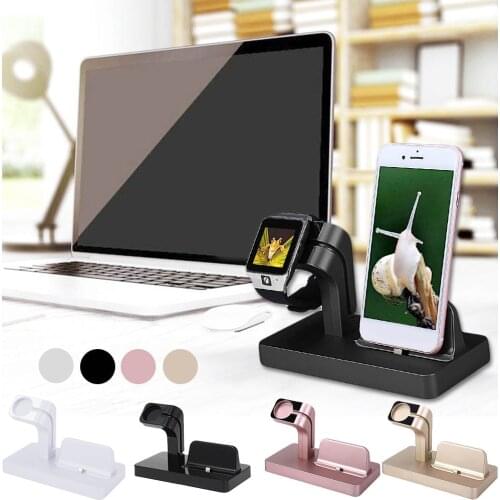 Besegad Magnetic Phone Charging Charger Dock Station Stand Holder for Apple Watch iWatch 38mm 42mm iPhone X 8 7 6 6S 5S Plus