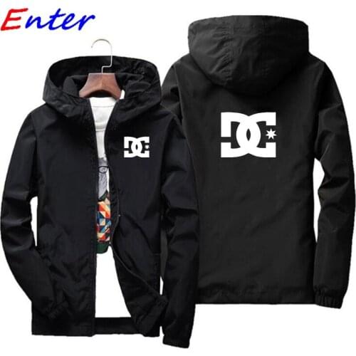 Brand Mens Jacket Hooded Jacket Printed Logo DC CAR Casual Zipper Sweatshirt Mens Sportswear Fashion Jacket Mens Jacket